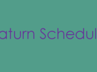 Saturn Schedule